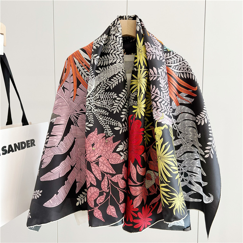 Travel Accessories Designer - 14mm Silk Scarf Women Hand Rolled