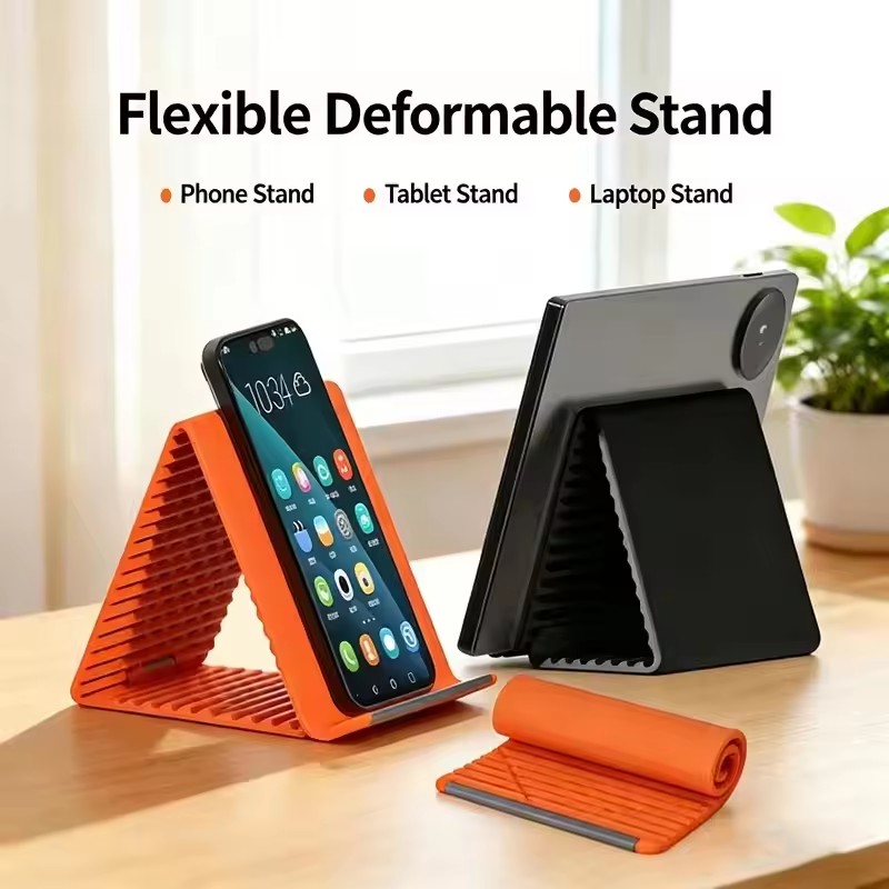 Travel Accessories Holder - Lazy Portable Phone Stand Silicone Desktop