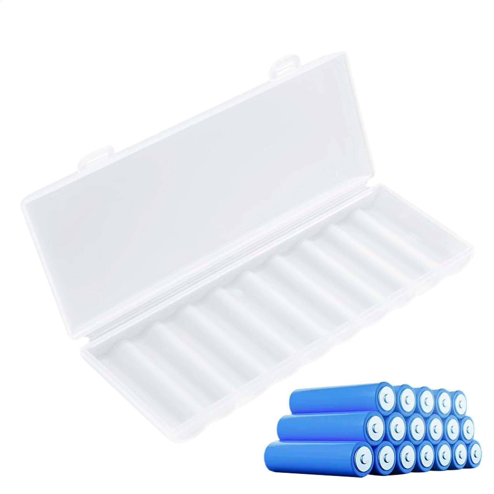 Travel Accessories Kids - 10 Slots Portable Transparent Plastic Battery