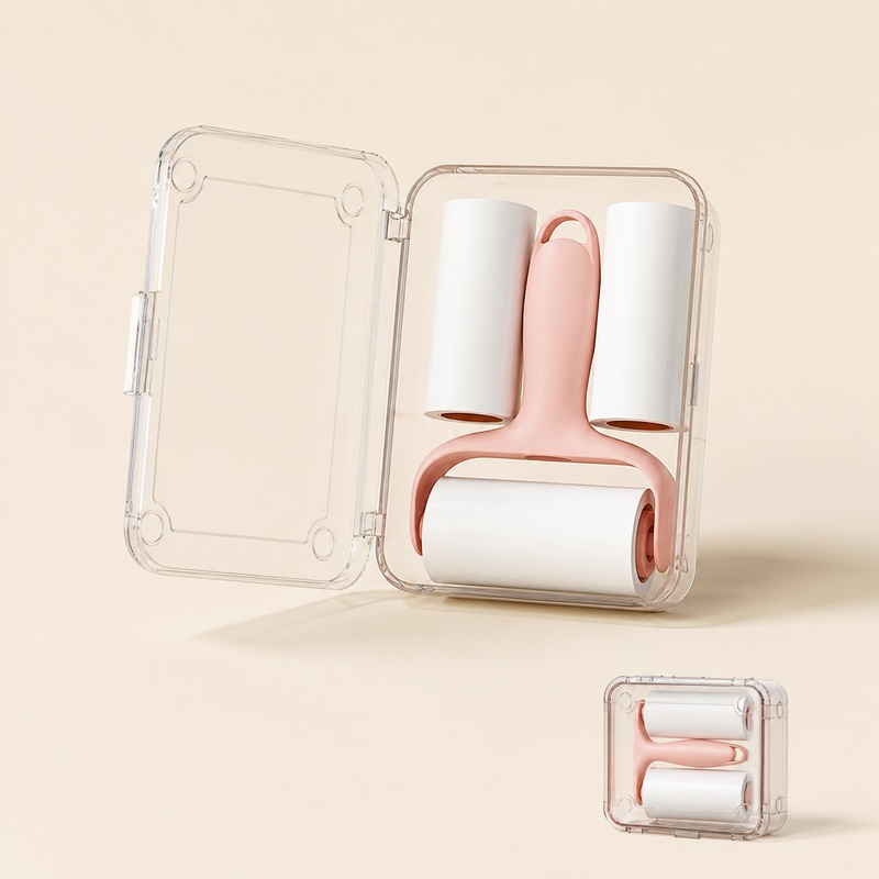 Travel Router Accessories - Mini Travel Lint Roller With Case