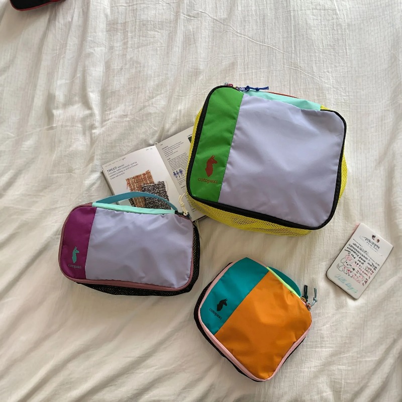 Travel Accessories Gift Set - Multicolor Patchwork Travel Toiletry Bag 3PCS