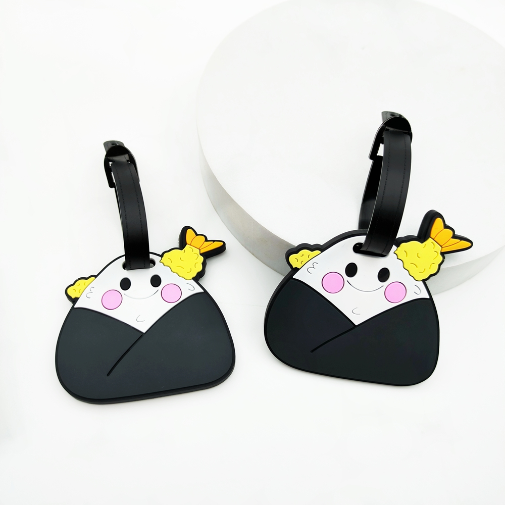 Travel Accessories Kit For Men - 2pcs Cute Zongzi Food Luggage Tag