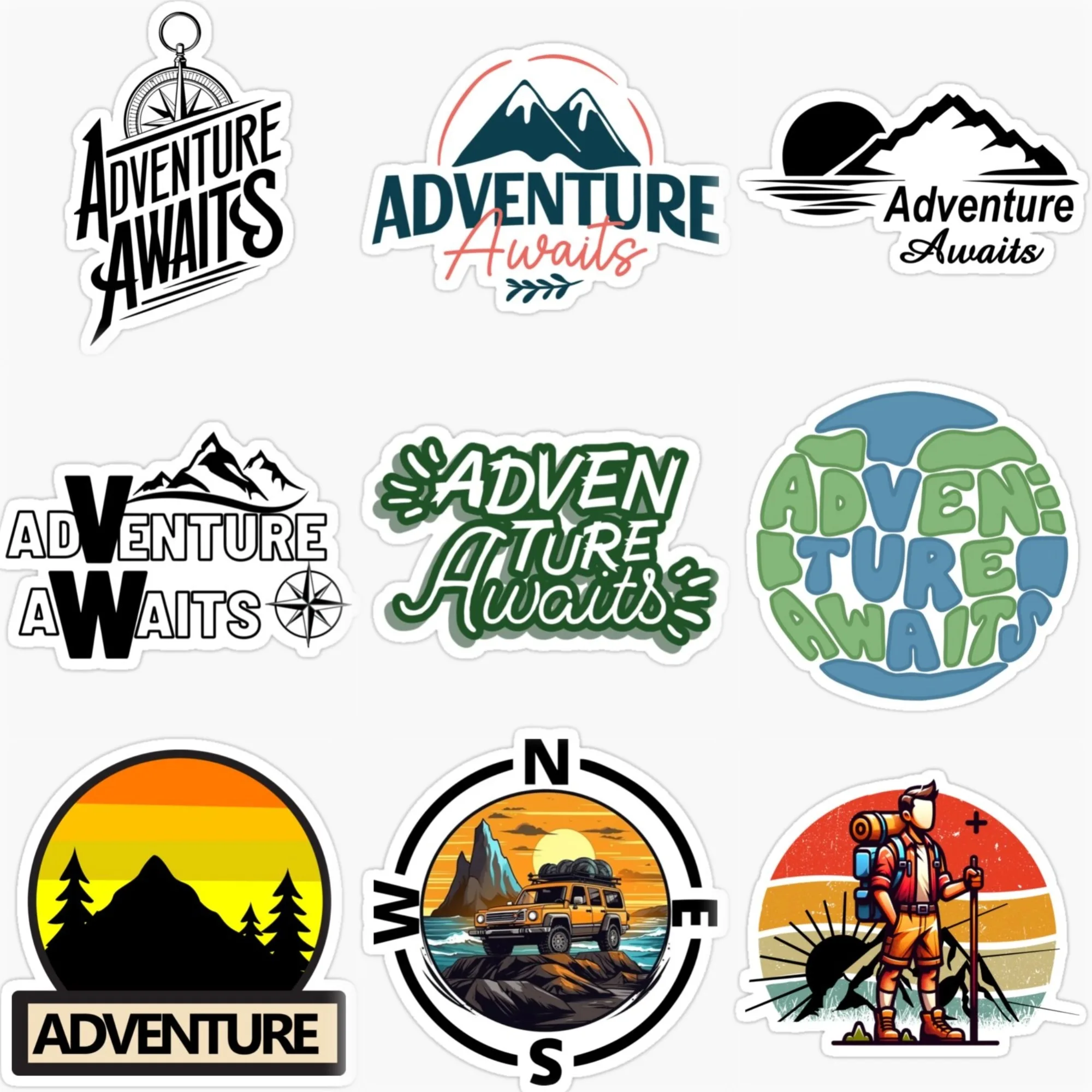 Travel Van Accessories - Adventure Awaits Travel Camping PVC Car