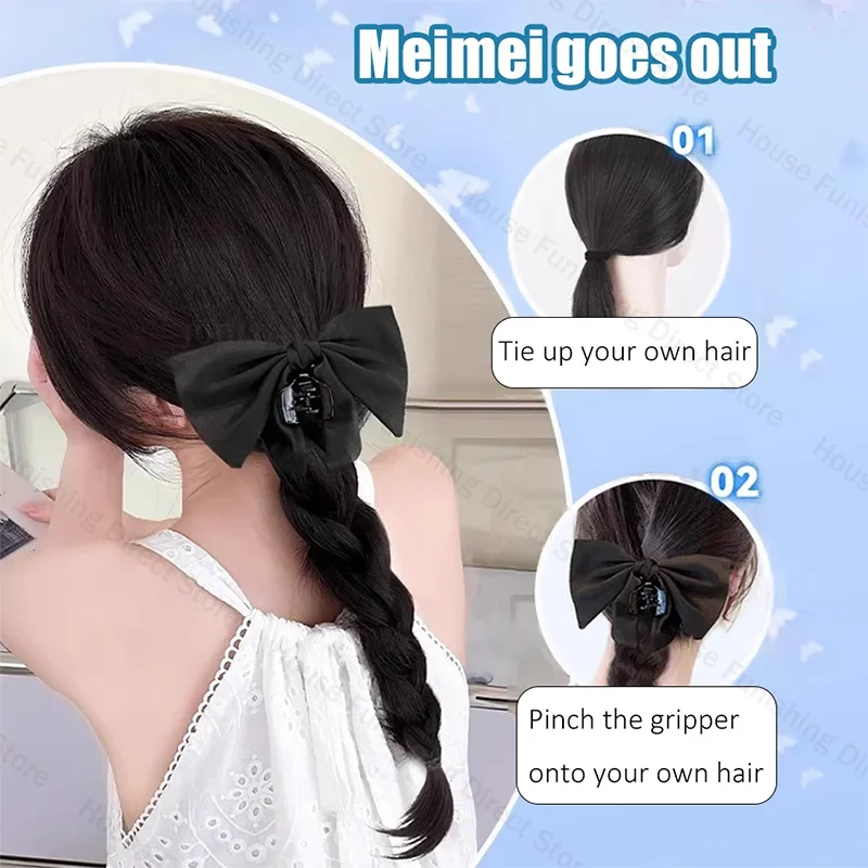 NEW Claw Clip Bow Wig Ponytail - đánh giá và giá Travel Accessories New