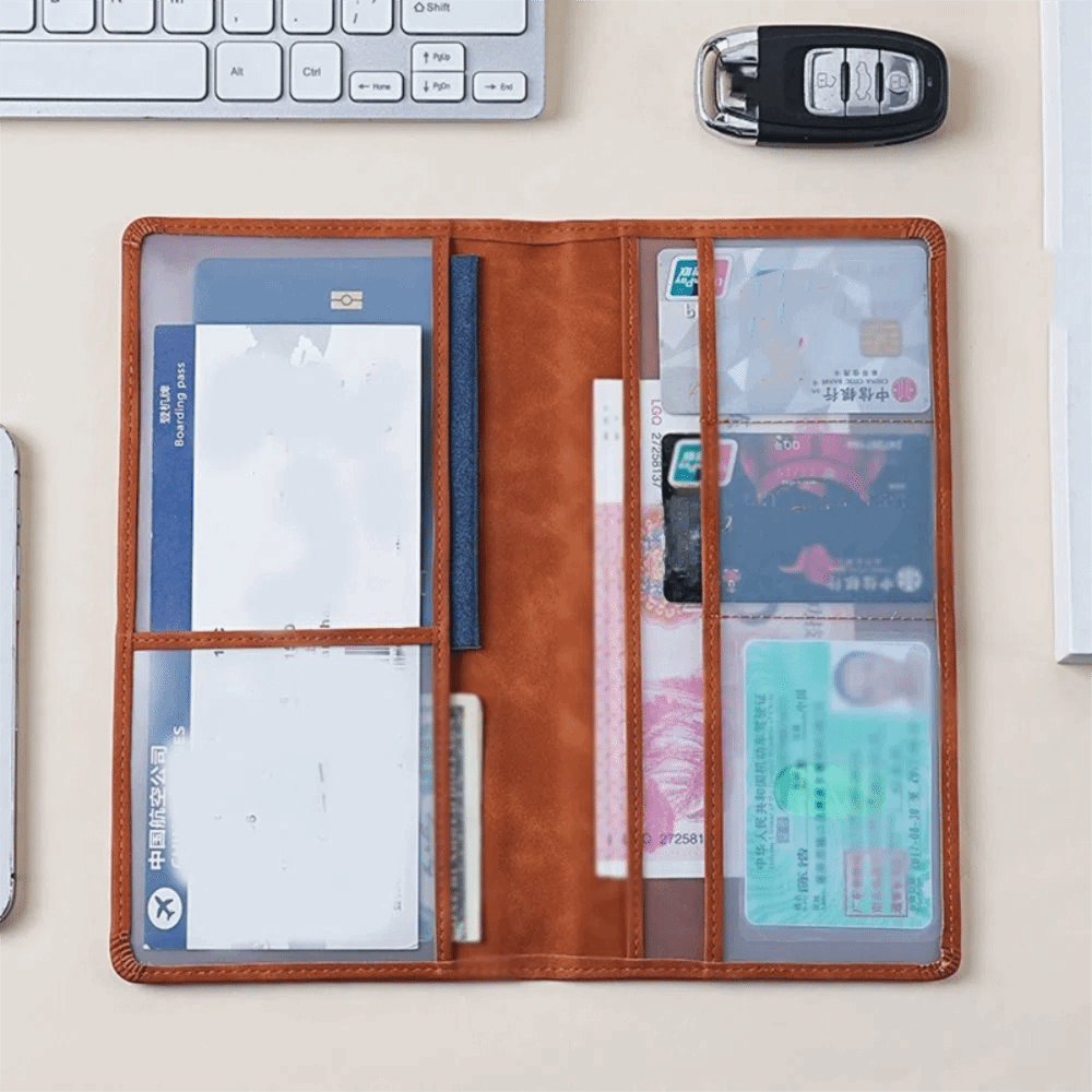 Card Holder PU Leather Passpor - đánh giá và giá Passport Holder Rfid