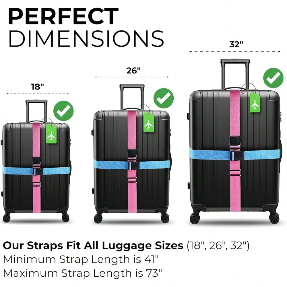 Luggage Strap Set with Luggage - đánh giá và giá Travel Accessories Gift Set