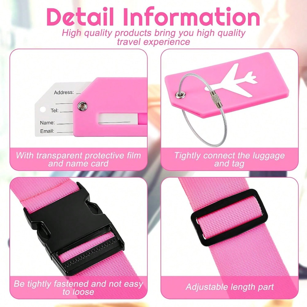 Luggage Strap Set with Luggage - đánh giá và giá Travel Accessories Gift Set