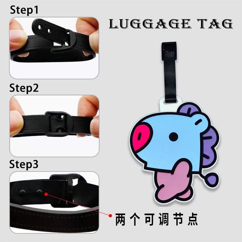 BT21 cartoon cute keychain Kaw - đánh giá và giá Travel Accessories Gift Set