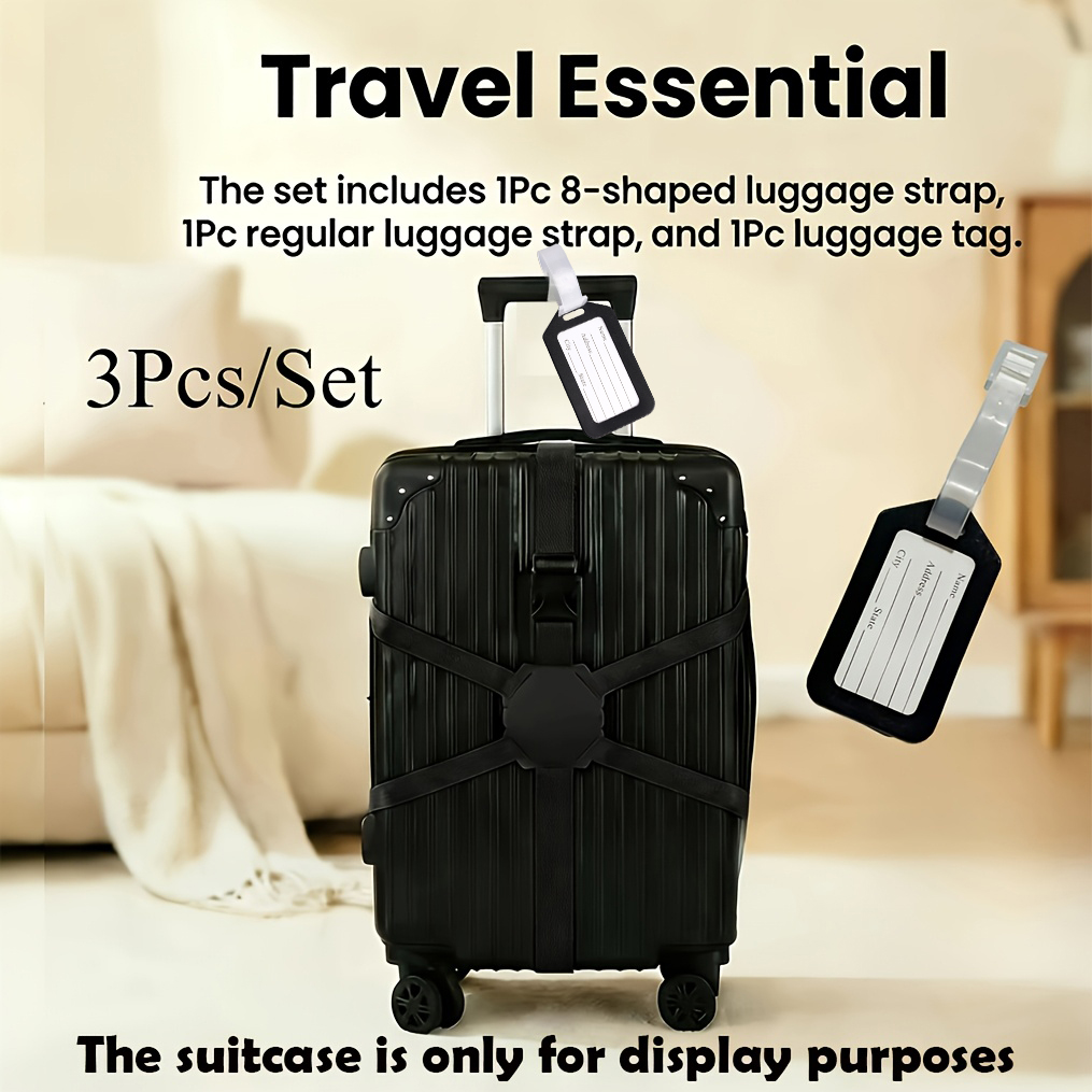 3-Piece Set (2 Luggage Straps  - đánh giá và giá Travel Accessories Designer