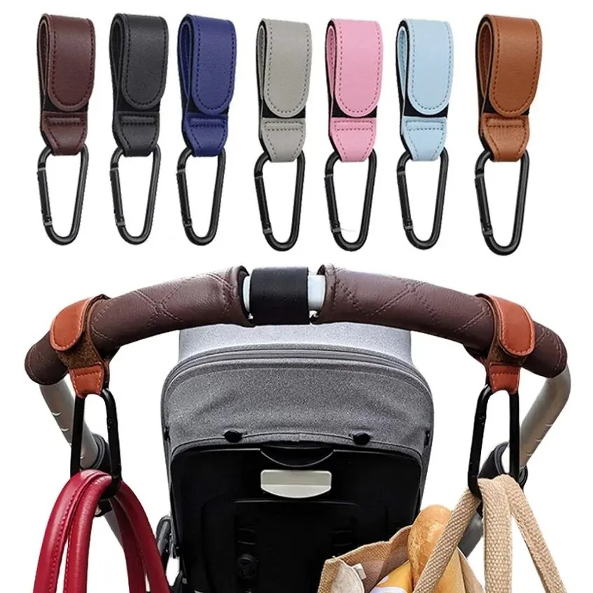2Pcs Leather Cart Hooks Baby S - đánh giá và giá Travel Accessories With Baby