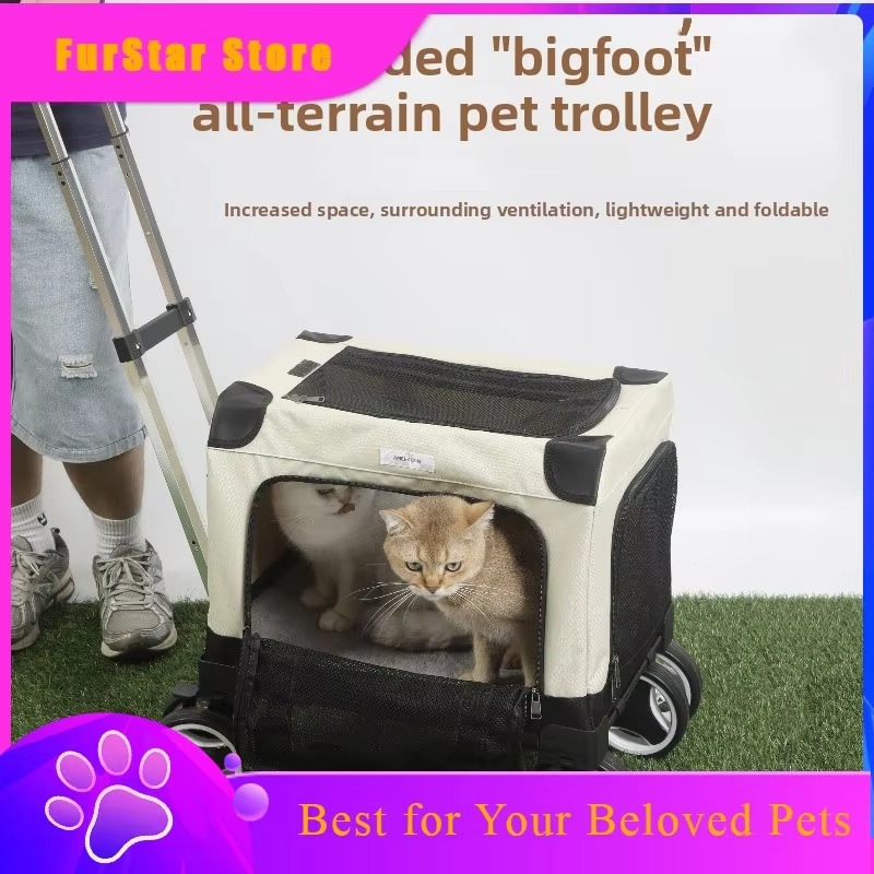 FurStarLarge Pet Rolling Carri - đánh giá và giá Car Seat Travel Bag