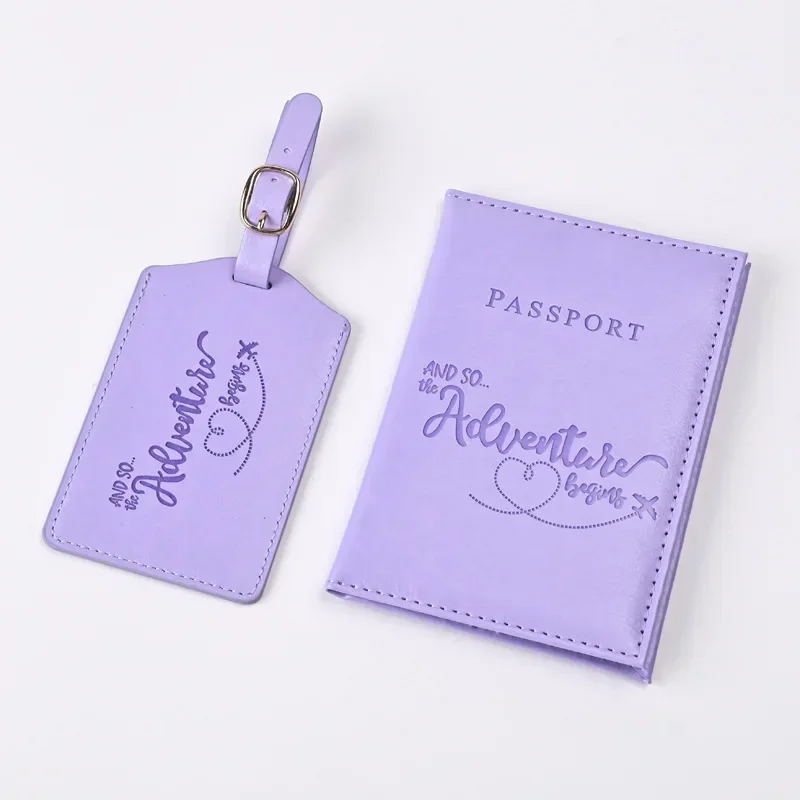 New Purple PU Leather Passport - đánh giá và giá Travel Accessories Gift Set