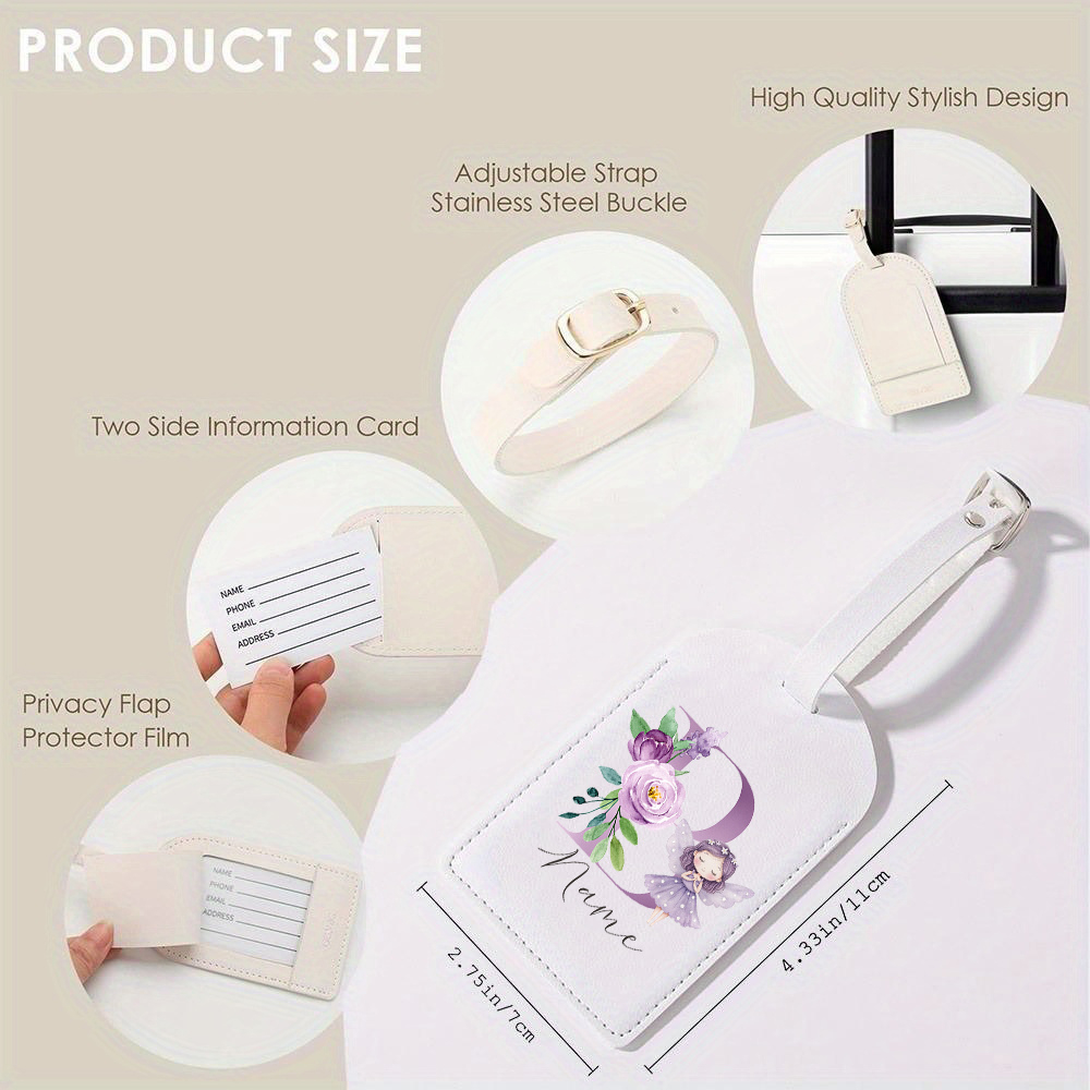 Personalized PU Luggage Tag, F - đánh giá và giá Travel Accessories Designer