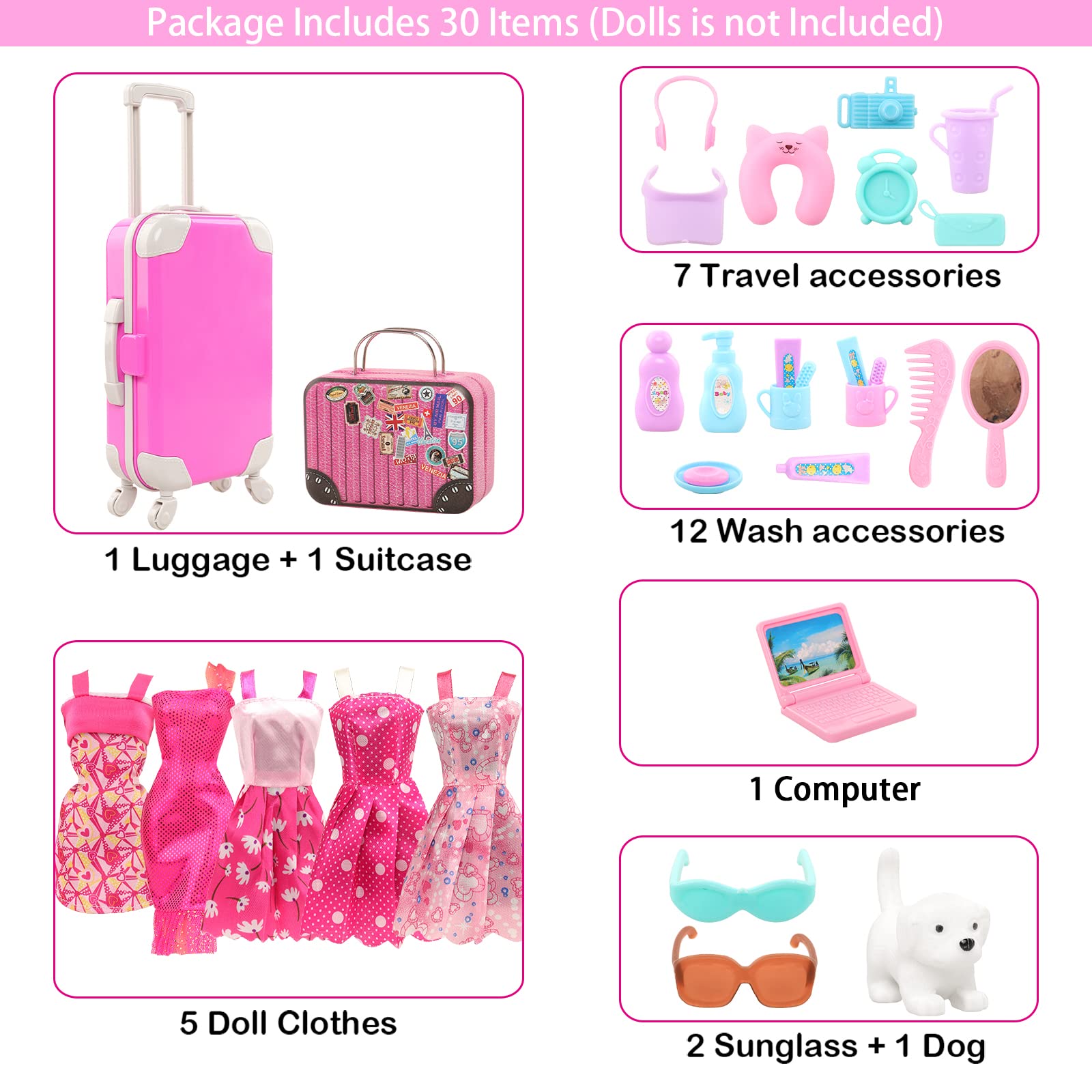 BARWA 32 Món Du Lịch Đồ Phụ Ki - đánh giá và giá Travel Accessories Kids
