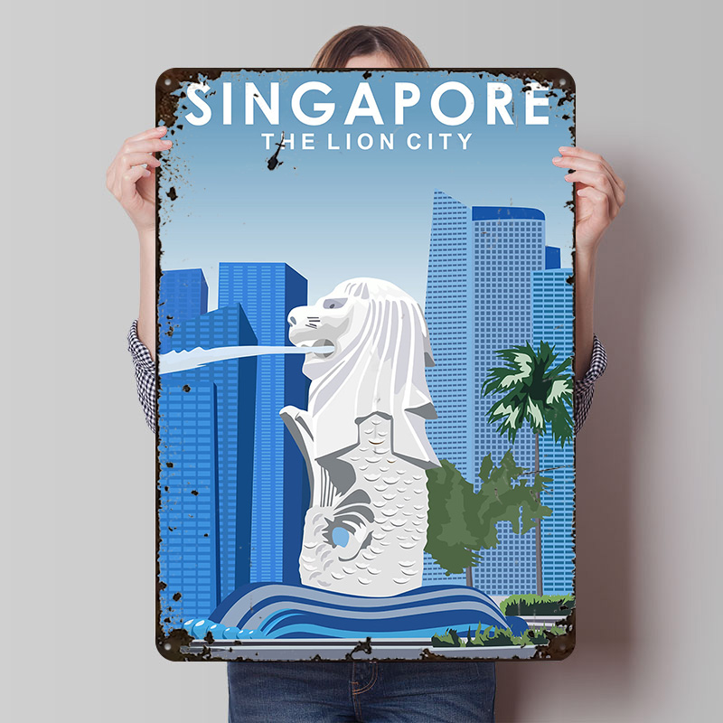Singapore Travel Tin Poster Cu - đánh giá và giá Travel Accessories Singapore