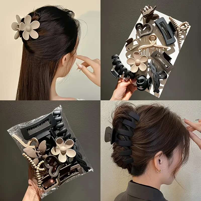 11Pcs Assorted Hair Claw Clips - đánh giá và giá Travel Accessories Designer