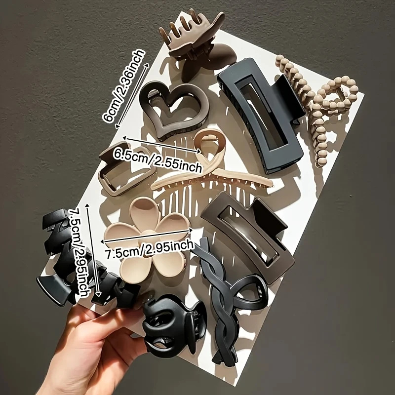 11Pcs Assorted Hair Claw Clips - đánh giá và giá Travel Accessories Designer