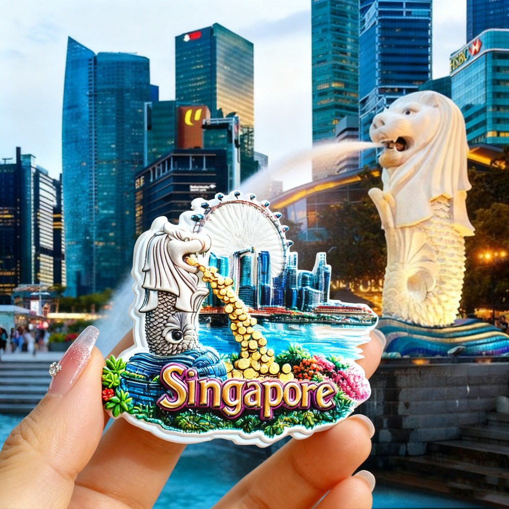 1PC Singapore Fridge Magnets,  - đánh giá và giá Travel Accessories Singapore
